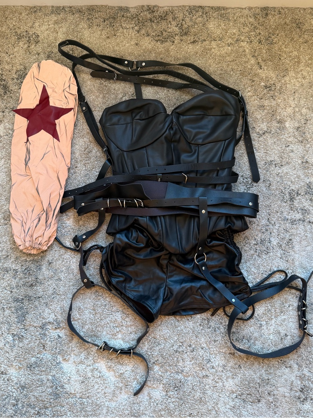 Winter solider cosplay costume w light reflection
